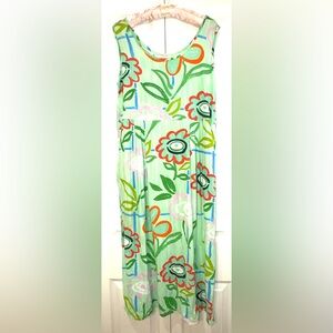 Jams World Crinkle Floral Midi Dress – Size Large